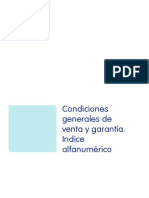 Condiciones Generales de Venta y Garantia PDF