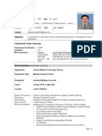Professional CV Format