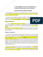 ~~$Regulacion de los poderes y de las funciones de la convencion constituyente en el caso chileno
