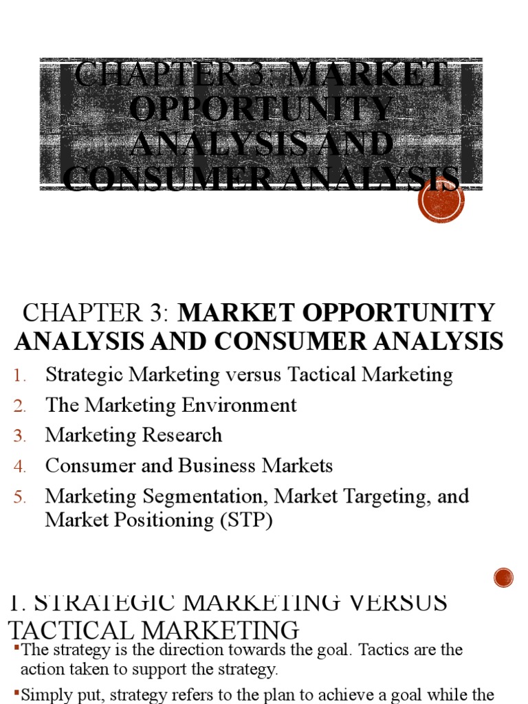 Chapter 3 Market Opportunity Analysis and Consumer Analysis PDF