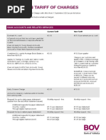 BOV Tariff of Charges Overview 2024 | PDF | Cheque | Credit Card