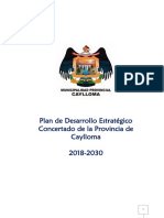 Resumen Plan de Desarrollo de La Provincia de Caylloma