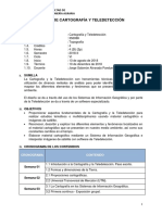 Cartografia y Teledetección - Ing. Ambiental VI - 2018-II