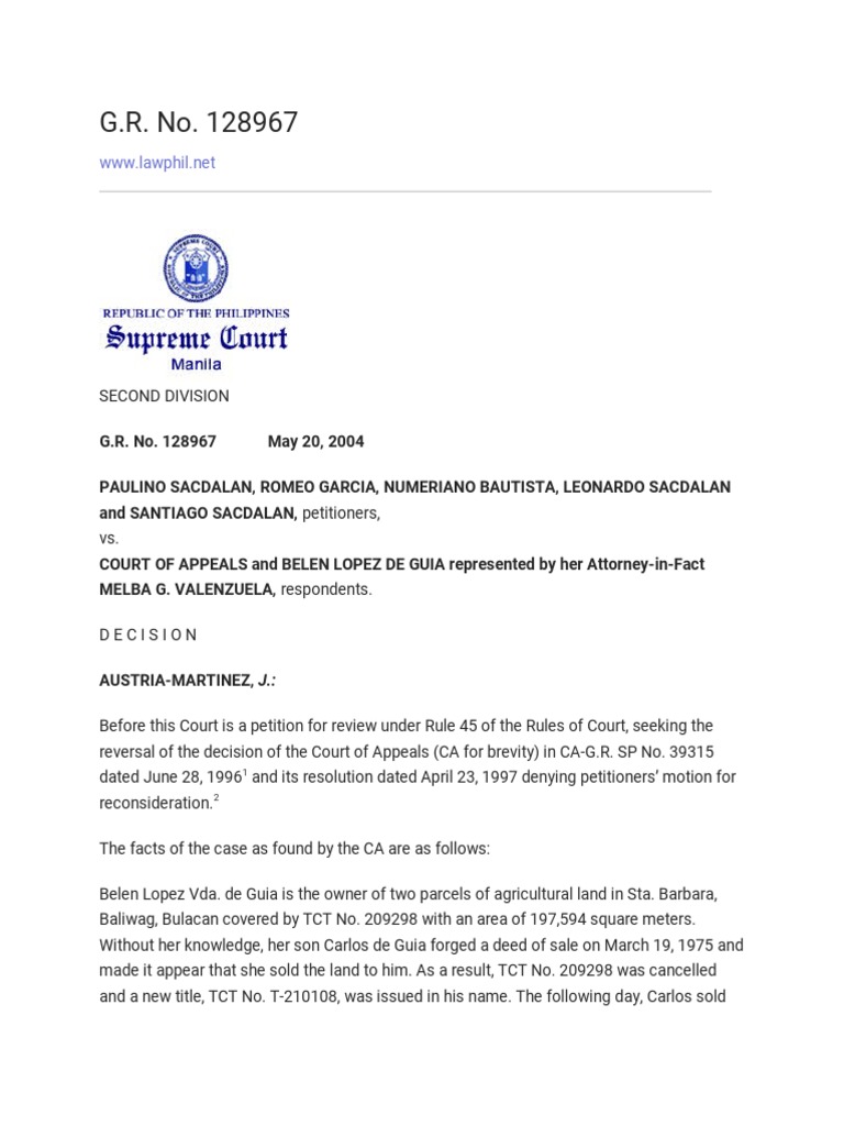 Court Ruling on Land Title Dispute | PDF | Appeal | Lawsuit