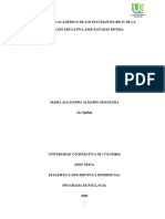 Rendimiento Académico de Los Estudiantes 603 JT de La Institución Educativa José Eustasio Rivera