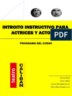 Programa Introito para actrices y actores