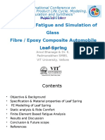 Design For Fatigue and Simulation of Glass Fibre Epoxy Composite Automobile Leaf Spring