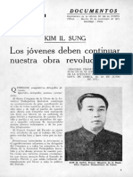 Kim Il Sung - Los jóvenes deben continuar nuestra obra revolucionaria