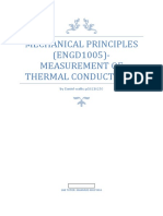 Mechanical Principles (ENGD1005) - Measurement of Thermal Conductivity