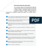 Tips para Elaborar Conclusiones