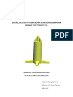 Diseño, Cálculo y Verificación de Un Arogenerador Marino Con Fondeo TLP PDF