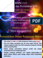 Permasalahan DLM Pengajaran Makna