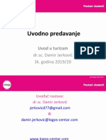 1.1 Uvod - U - Turizam - 1 - Predavanje