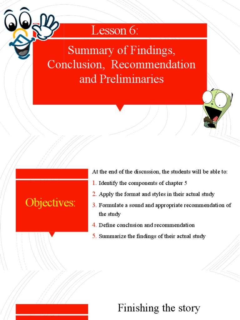 Summary of Findings, Conclusion, Recommendation and Preliminaries | PDF ...