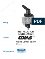 Raise-Lower Valve Installation Instructions