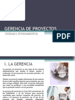 Unidad I. Fundamentos de La Gerencia de Proyectos