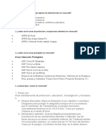 Areas de Bajpo Regimen de Administracion Ne vENEZUEKA