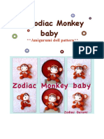 Zodiac Monkey Baby - Crochet Amigurumi Doll Pattern PDF