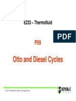 Otto and Diesel Cycles: E233 - Thermofluid