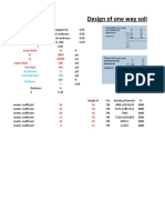 One way solid slab design parameters