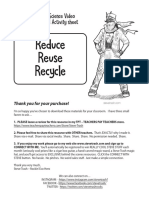 REDUCE REUSE RECYCLE SteveTrashScience GradeSpecific 1 5questions PDF