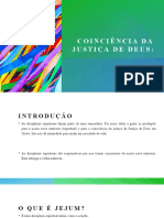 Coinciência Da Justiça de Deus - Jejum