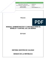 1. MANUAL ADMINISTRATIVO Y CONTABLE PARA EL MANEJO Y CONTROL DE LOS BIENES