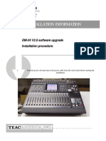 Installation Information: Tascam