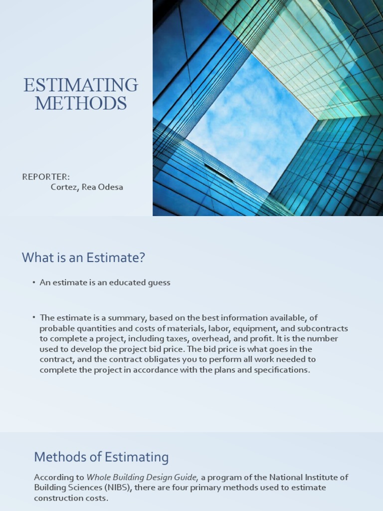 Estimating Methods | PDF | Supply (Economics) | Market (Economics)