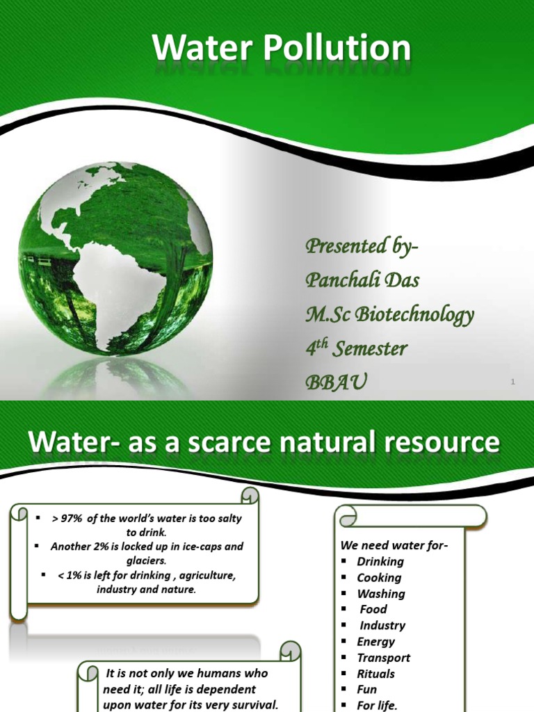 Water Pollution: Global Challenges & Solutions | PDF | Water Pollution ...
