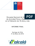 ENCUESTA NACIONAL DE HABITOS Y ACTIVIDAD FISICA 2015