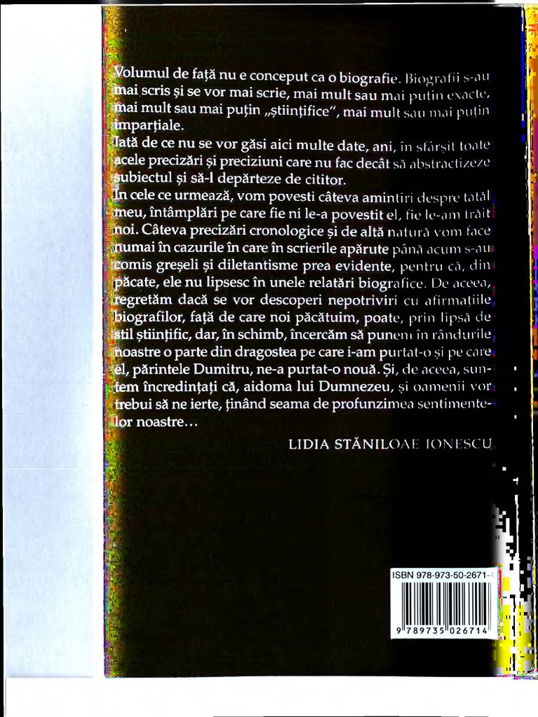 Lidia Staniloaie Despre Viata Parintelui Staniloae PDF | PDF