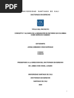 Modelo de Guia PROYECTO DE INVESTIGACION DOCTORADO EN DERECHO