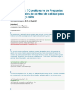 Métodos de control de calidad para inspección y criterios de evaluación