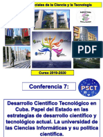 Conferencia 7 El desarrollo cientìfico tecnològico en Cuba - Copy