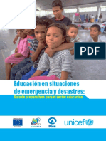 UNICEF Respuesta en Educación en Emergencias y Desastres
