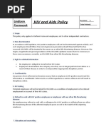 HIV AIDS Workplace Policy & Program | PDF | Hiv/Aids | Infection