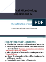 Medical Microbiology Experiment (2) : The cultivation of bacteria Ι