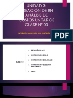 Creación de Un Análisis de Costos Unitarios