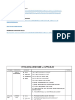 Informacion de Antecedentes y Tabla de Operacionalizacion