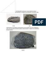 Resumen de Rocas Metaforficas