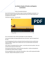 Pivot Interactives Motion Graphs of Positive and Negative Acceleration