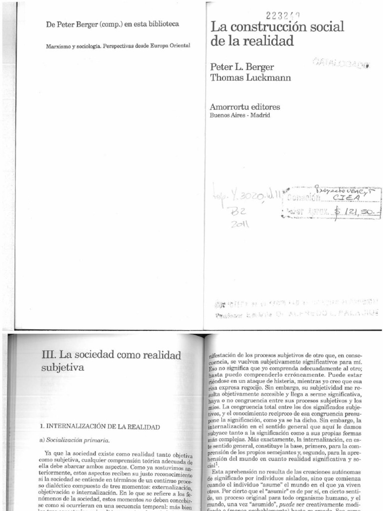 Berger Y Luckmann Pdf Pdf