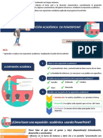 Tema - Cómo Realizar Una Exposición Académica Con El Programa de PowerPoint - 1º Secundaria