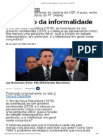 O sentido da informalidade - Lincoln Secco - Brasil 247