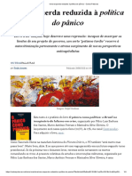 Uma Esquerda Reduzida À Política Do Pânico - Outras Palavras PDF