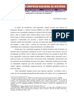 Entre o Discurso e A Prática o Debate em Torno Da Relação Jongo e Religiosidades e A PDF