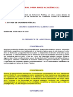 Documento No. 1 Estado de Calamidad Pública 22-07-2020