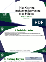 Module 3 - Mga Gawaing Pangkomunikasyon NG Pilipino (Part 4)