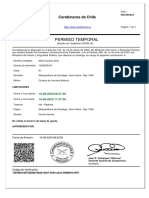 Permiso Temporal: Carabineros de Chile